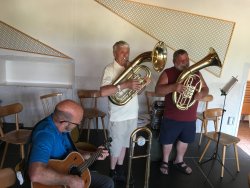 Musikerhock Auf-Abbau