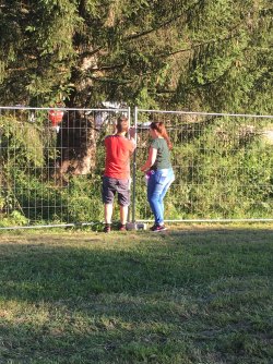 Musikerhock Auf-Abbau