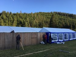 Musikerhock Auf-Abbau