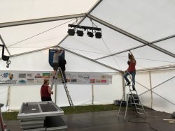 Musikerhock Auf-Abbau