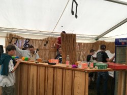 Musikerhock Auf-Abbau
