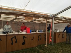Musikerhock Auf-Abbau