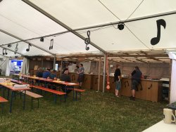 Musikerhock Auf-Abbau