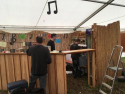 Musikerhock Auf-Abbau
