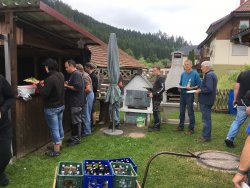 Musikerhock Auf-Abbau