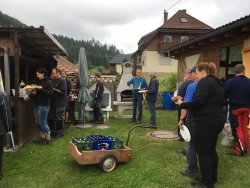 Musikerhock Auf-Abbau