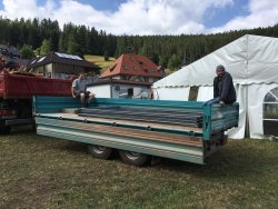 Musikerhock Auf-Abbau
